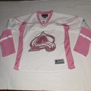 Reebok Womens Colorado Avalanche NHL Hockey Jersey Pink Sparkles